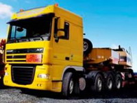 daf xf105 ftm - сверхмощный тягач для перевозки специальных грузов